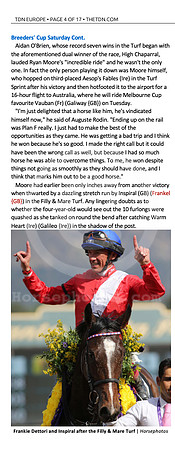Inspiral in BC F&M Turf