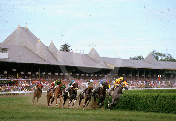 saratoga racing action